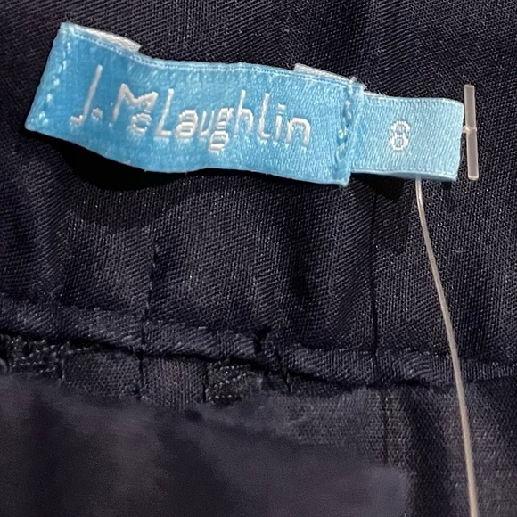 J. McLaughlin Pippa Pant NWT Navy Cotton Rayon Size 8 - Picture 6 of 7